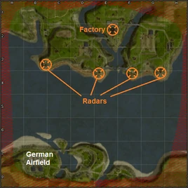 Battle of Britain map