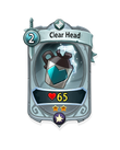 Melee 1 CARD HERO CLEAR HEAD