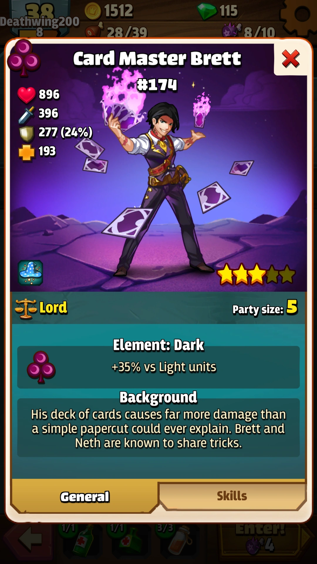 Card Master Brett BattlejackRemastered Wiki Fandom