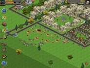 At the south are holes form rebel artillery attacks.