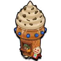 Deco icecream stand icon