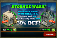 30% off "Storage Wars" sale, April and July 2014.