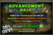 Advancement Sale January 2015.png (809 KB) 20% off "Advancement" sale, January 2015.