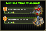 50% off "Limited Time Discount" sale, September 2012.