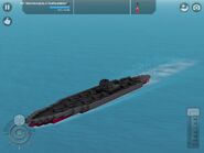 A heavy battleship, the Relentless has a good speed of 194.5 knots and has a toughness of almost 6400. It can be armed with 14-16 46cm guns.