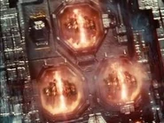 Shredders mounted in the flagships' launcher