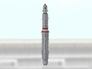 Vàng Ngôi Sao-1 ("Gold Star-1", VN-01) Intercontinental Ballistic Missile (15,000km range) [MODEL NOT TO SCALE]