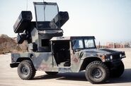 The Avenger is a self propelled SAM missile system mounted on a humvee.