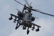 The Apache AH-64 is a close air support helicopters. With her 48 rockets, 8 anti tank missiles, and 30 mm Minigun, she is a lethal opponent.
