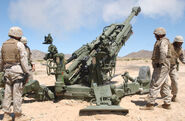 M777 is a 155 mm howitzer.