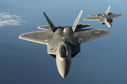 F-22 Raptors are in service with the RIAF, due to their usefulness as a fighter aircraft.