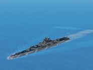 The Bulusan is a Guided Missile Heavy Cruiser, a well-rounded and versatile vessel. She has a balanced amount of weapons, with her main armament as well as 120 VLS cells and 18 torpedo tubes. She can also carry 2 helicopters on her flight deck. She can make up to 40.5kn with her waterjets and powerful engines.