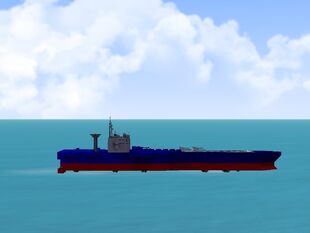 This is my hovercraft aircraft carrier. It doesn't go forwards though :)