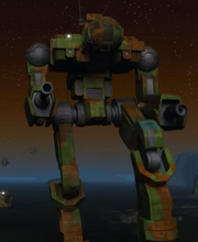 Vulcan Medium Mech (Marching at Night - Farseer Animation version)