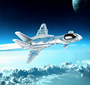 Lucifer Medium Fighter (In flight - IWM - Painted by Paul Eckes 2008)