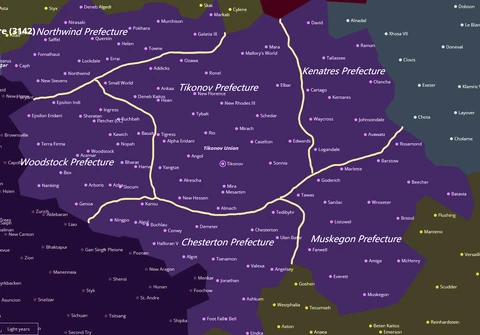Map of Grand Union of Tikonov