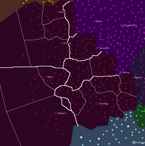 Map of Flavian Principate