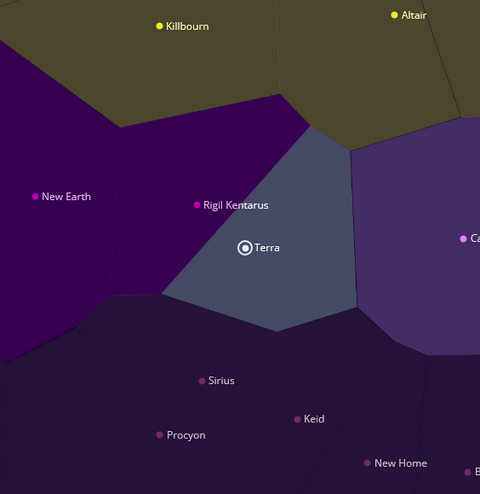 Map of ComStar's Holdings