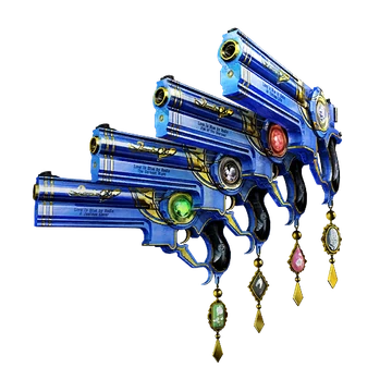 BAYONETTA ベヨネッタ 銃 ラブイズブルー ベヨネッタ2の武器ラブイズブルー本体完成しましたー！ 造形大変だった