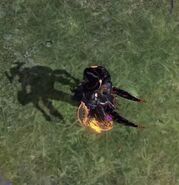 L'ombre de Bayonetta en portant Ignis Araneae