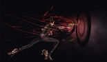 Bayonetta performing a Stiletto attack