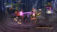 Bayonetta-Screenshot-G&G.jpg (225 KB) Screenshot di una battaglia con Grace & Glory