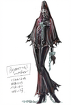 Concept art of Rosa imprisoned in Bayonetta.