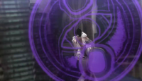 Bayonetta using Dark Arts magic