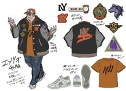 Illustration conceptuelle d'Enzo pour Bayonetta 3