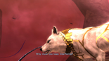 The Sage speaks to Bayonetta while in Wolf form