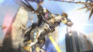Bayonetta chevauchant un Acceptance
