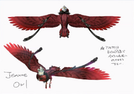 Concept art of Owl Within from Bayonetta 2.