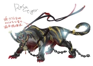 Concept art of Tiger Within for Bayonetta 2.
