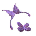 Papillon mauve