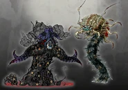 Concept art of Gomorrah and Scolopendra.