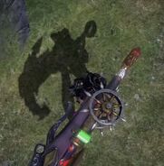 L'ombre de Bayonetta en portant Cassiopeia