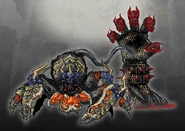 Concept art of Phantasmaraneae and Hekatoncheir.