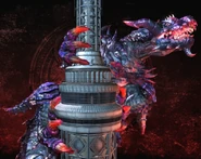 Gomorrah2 Boss Gallery.png (507 KB) Gomorrah's model clinging to a skyscraper in Bayonetta 2.