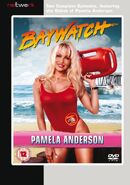 C.J. on the UK DVD cover of the Baywatch Pamela Anderson debut episodes