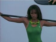 Baywatch - November 16, 1996 - 27 - Jordan Tate (Traci Bingham) In Her Green Bathing Suit