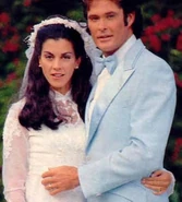 Mitch with Gayle on their Wedding day
