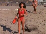 Baywatch - February 3, 1996 - 203 - Caroline Holden (Yasmine Bleeth) In Her Red Lifeguard Bathing Suit