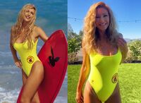 Brande Roderick - Yellow Swimsuit comparison
