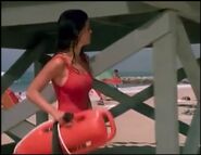 Baywatch - November 5, 1994 - 524 - Caroline Holden (Yasmine Bleeth) In Her Red Lifeguard Bathing Suit