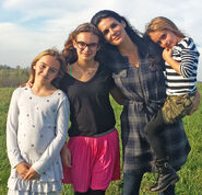 Angie with her three girls