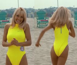 Los Angeles Sand and Sea Beach Club Yellow Lifeguard Swimsuit
