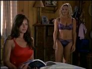 Baywatch, Hawaii - May 6, 2000 - 345 - Jenna (Krista Allen) In Her Red Lifeguard Bathing Suit & Dawn (Brandy Ledford) In Her Purple Lace Bra & Her Purple Lace Underwear