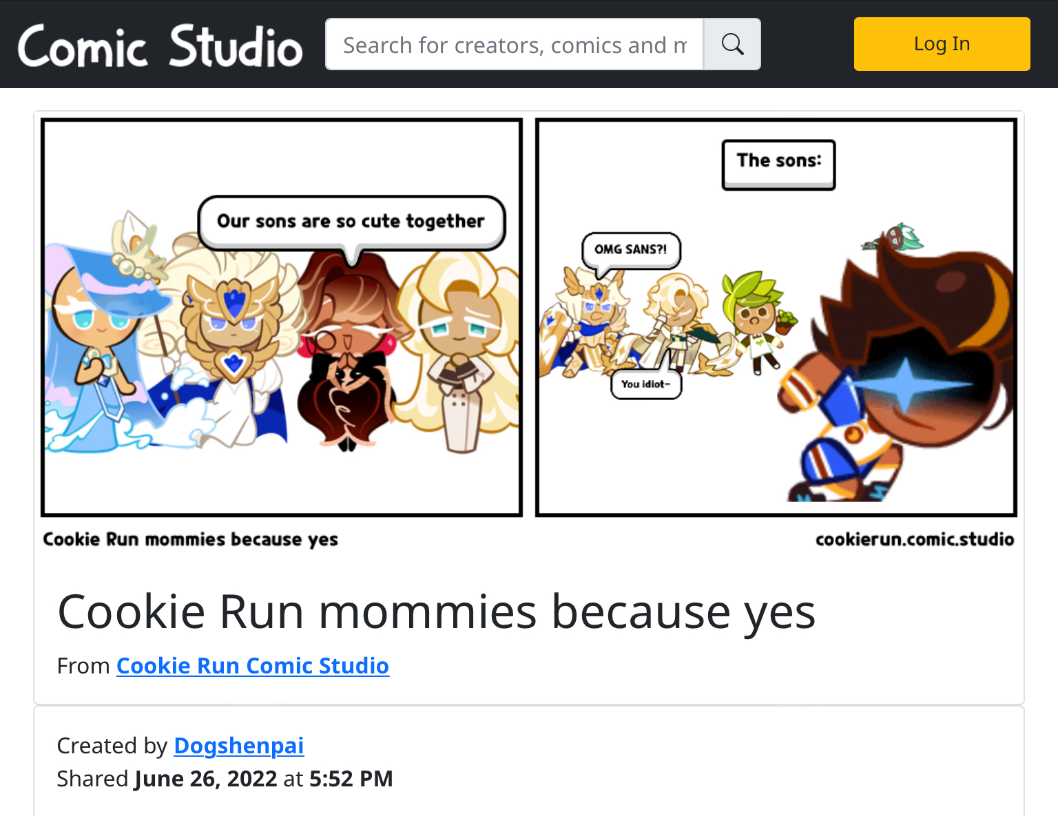 Something I found on cookie run comic studio | Fandom