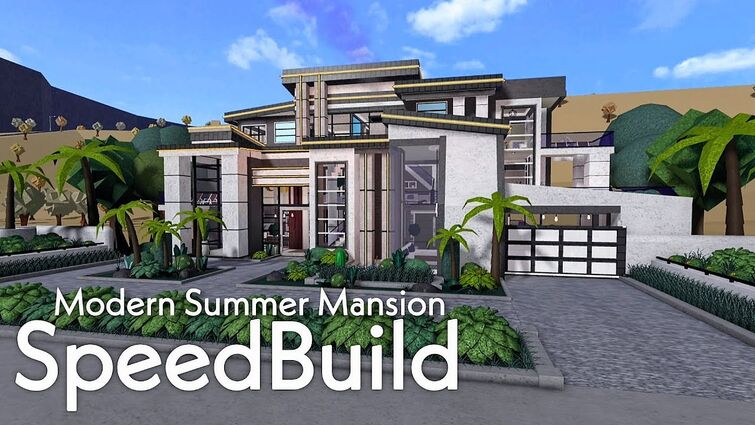 Bloxburg: Modern Summer Mansion (Full Speedbuild $560k)