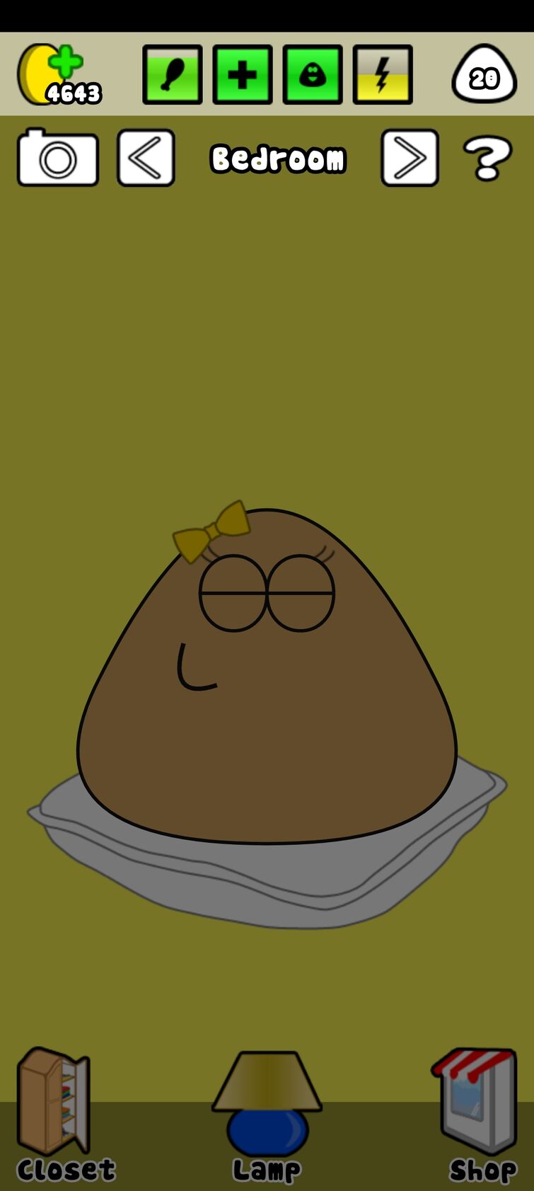 My Pou kinda reminds me of the one from the kissing game. | Fandom